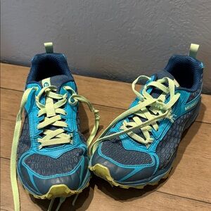 Merrell Womens Teal and Lime Sneakers
